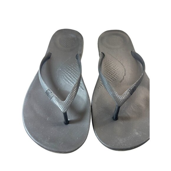 FltFlop Womens Flip flops Black Size 10 - Picture 1 of 8